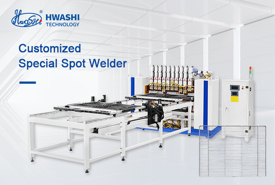 Hwashi Swinq BaseWire Frame Welding Machine Iron Wire Row Welding Machine