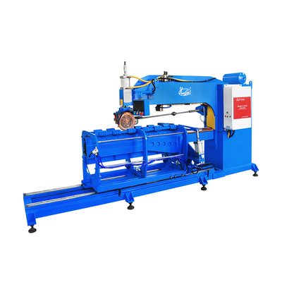Hwashi High Quality Stainless Steel Automatic Double Station Circular Rolling Seam Welding Machine Manufacturer for Oil Tank