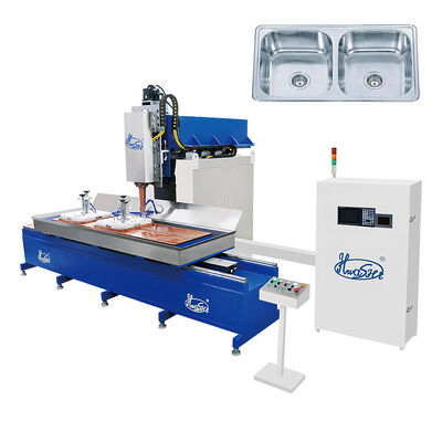Hwashi CNC Seam Welding Machine for Stainless Steel Kitchen Sinks