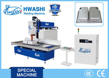 Hwashi CNC Automatic Rolling Seam  Welding Machine for Stainless Steel Kitchen Sink Bowl