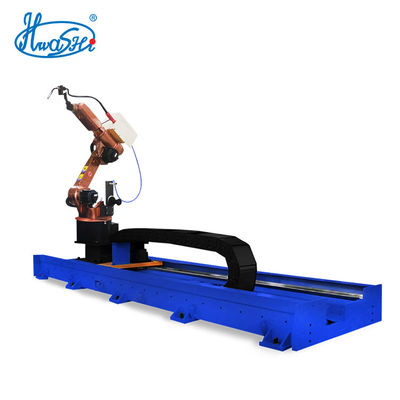 MIG TIG 6 DOF Arc Welding Robot 6 Axis AC Servo With Slideway Rail