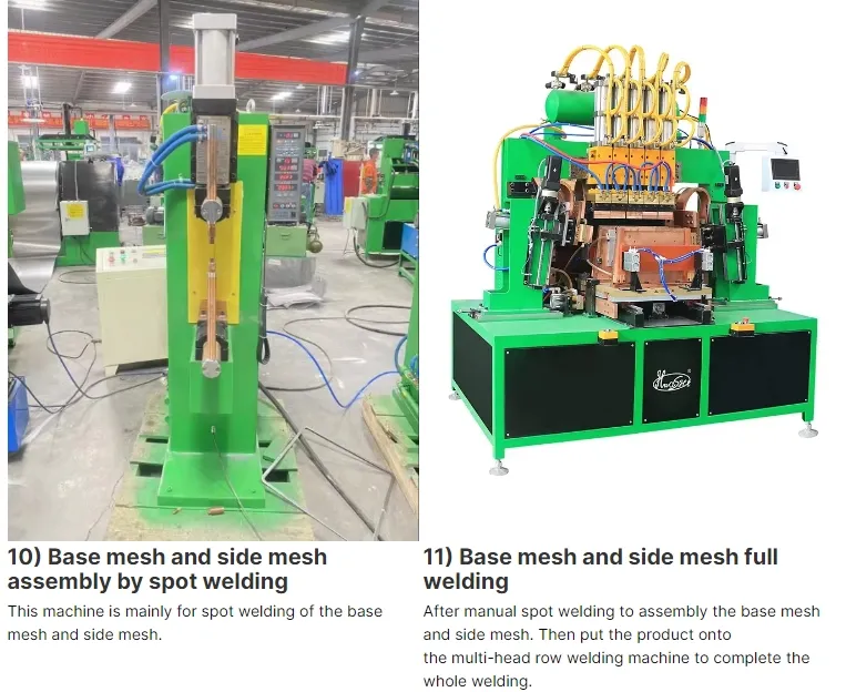 Hwashi Large Metal Storage Basket Stainless Steel Wire Basket Production Line, Customize Welding Wire Mesh Basket 8