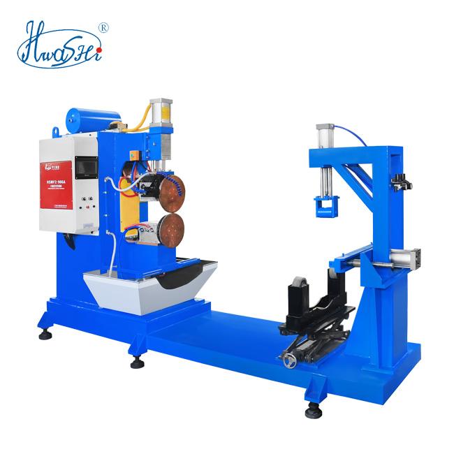 Hwashi High Quality Stainless Steel Automatic Double Station Circular Rolling Seam Welding Machine Manufacturer for Oil Tank 2