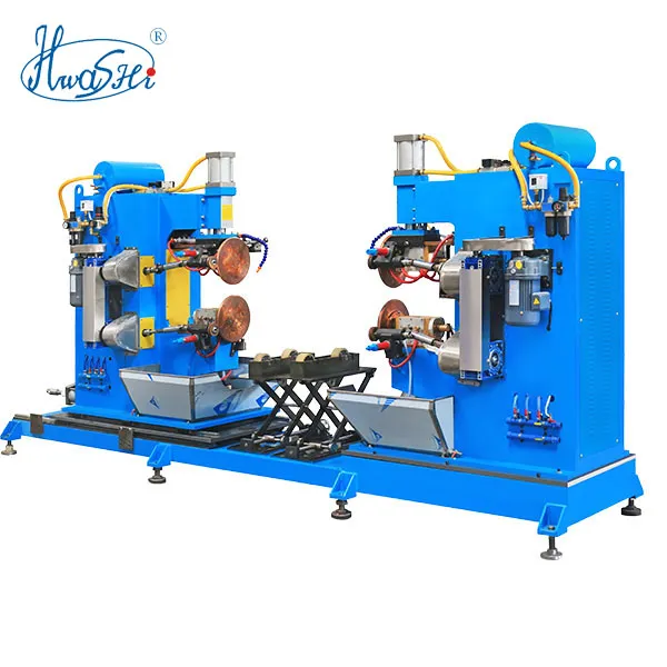 Hwashi Customized 38ov Double Station Fuel Tank Making Machine, Seam/Roll Weldingmachine for Tank