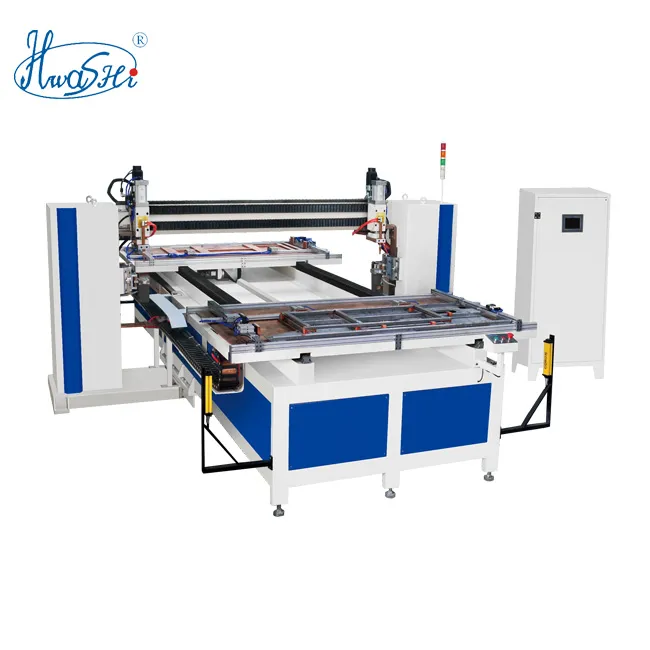 Hwashi Security Stainless Sheet Door Plate Multi-Point Automatic Mobile Type Spot Welding Machine, Sheet Metal Welder 0