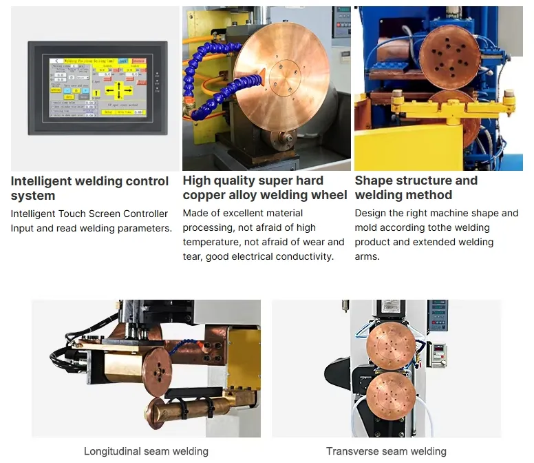 Hwashi High Quality Longitudinal Rolling Seam Welding Machine for Fuel Tank Automatic Seam Welding Machine 2