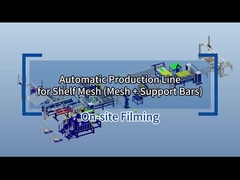 Hwashi Automatic Wire Machine Wire Mesh Deck Shelving Automatic Production Line